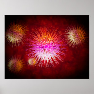 Microscopisch Uitzicht van endrimers 1 Poster