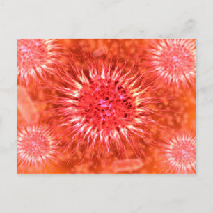 Microscopisch Uitzicht van endrimers 2 Briefkaart