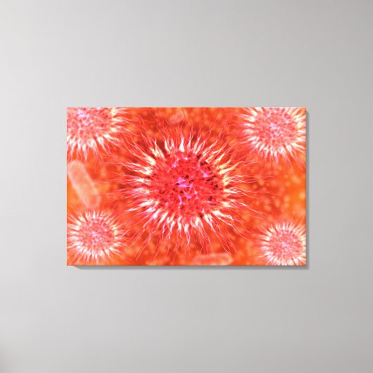 Microscopisch Uitzicht van endrimers 2 Canvas Afdruk (Voorkant)