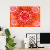 Microscopisch Uitzicht van endrimers 2 Poster (Thuiskantoor)