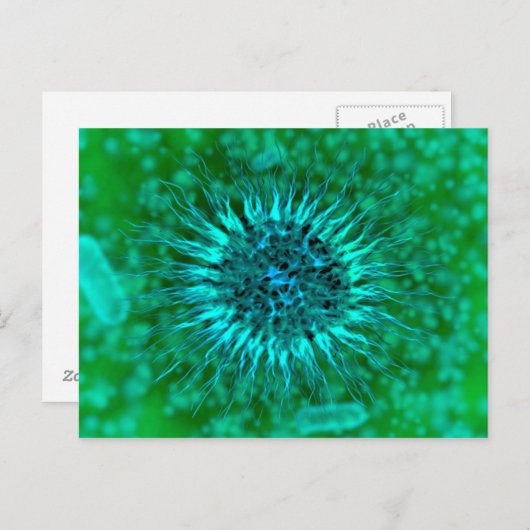 Microscopisch Uitzicht van endrimers 3 Briefkaart (Voorkant / Achterkant)