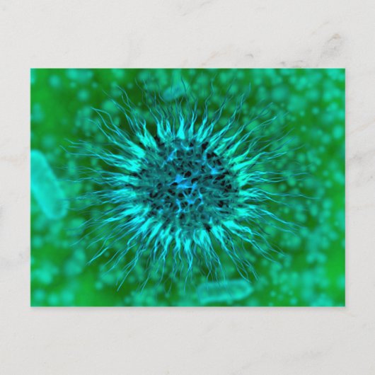 Microscopisch Uitzicht van endrimers 3 Briefkaart (Voorkant)