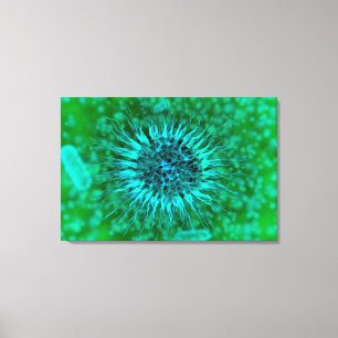 Microscopisch Uitzicht van endrimers 3 Canvas Afdruk
