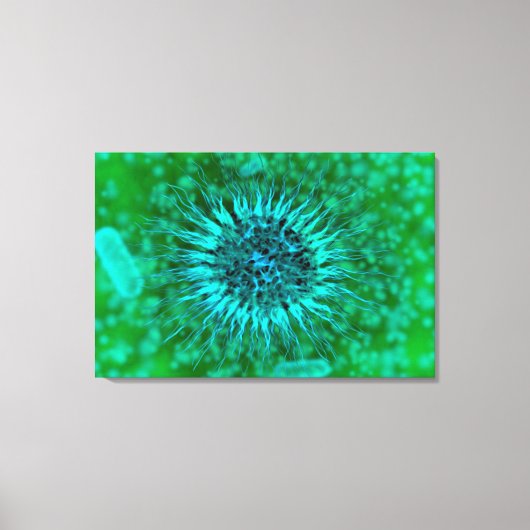 Microscopisch Uitzicht van endrimers 3 Canvas Afdruk (Voorkant)