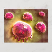 Microscopisch Uitzicht van fagocytaire macrofagen Briefkaart (Voorkant)