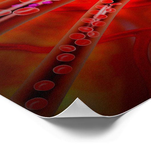 Microscopisch Uitzicht van het geïnjecteerde genee Poster (Hoek)