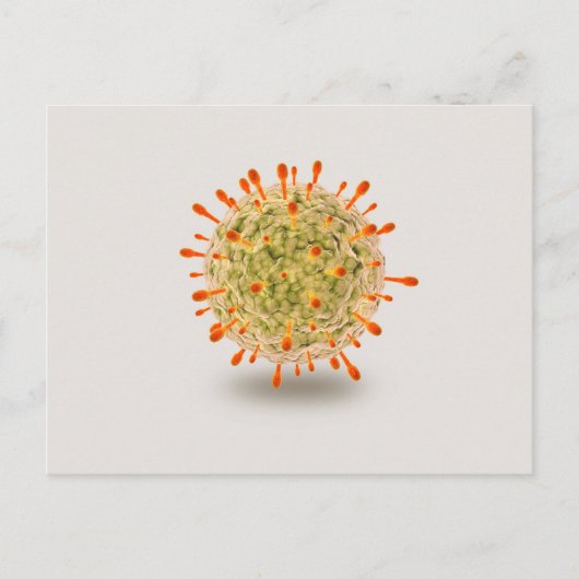 Microscopisch Uitzicht van het herpesvirus 2 Briefkaart (Voorkant)