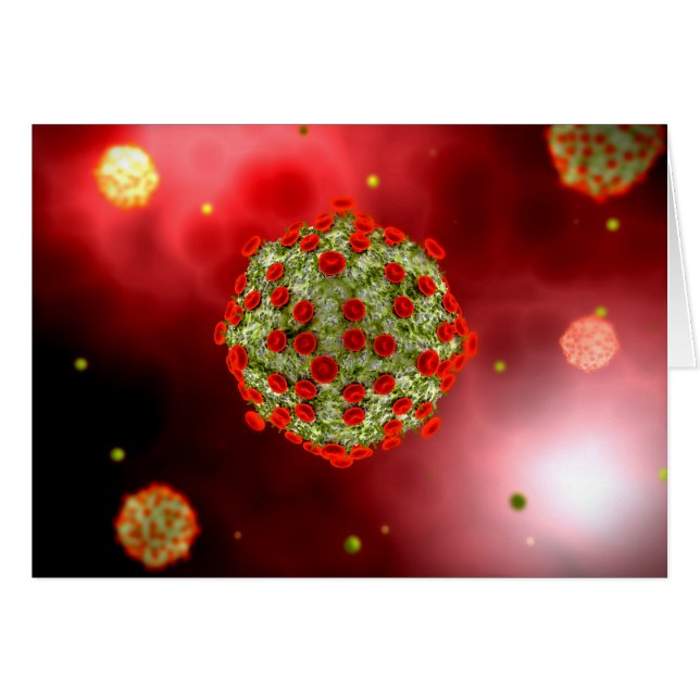 Microscopisch Uitzicht van het HIV-virus 2 (Voorkant Horizontaal)