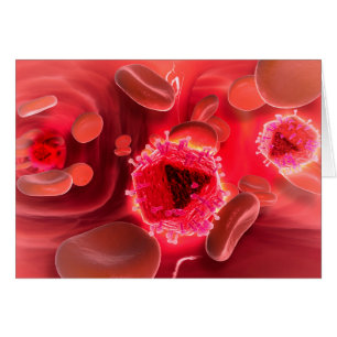 Microscopisch Uitzicht van het HIV-virus in de lon