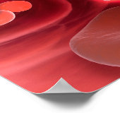 Microscopisch Uitzicht van het HIV-virus in de lon Poster (Hoek)