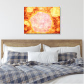 Microscopisch Uitzicht van het kaninenparvovirus 1 Canvas Afdruk (Insitu (Slaapkamer))