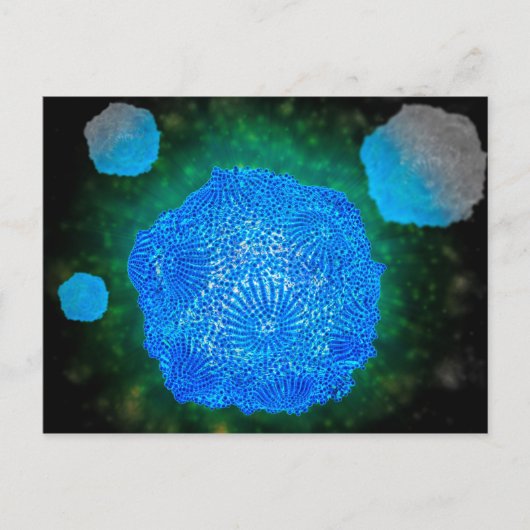 Microscopisch Uitzicht van het kaninenparvovirus 3 Briefkaart (Voorkant)
