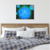 Microscopisch Uitzicht van het kaninenparvovirus 3 Canvas Afdruk (Insitu (Slaapkamer))