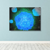 Microscopisch Uitzicht van het kaninenparvovirus 3 Canvas Afdruk (Insitu (Houten vloer))