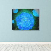 Microscopisch Uitzicht van het kaninenparvovirus 3 Canvas Afdruk (Insitu (Houten vloer))