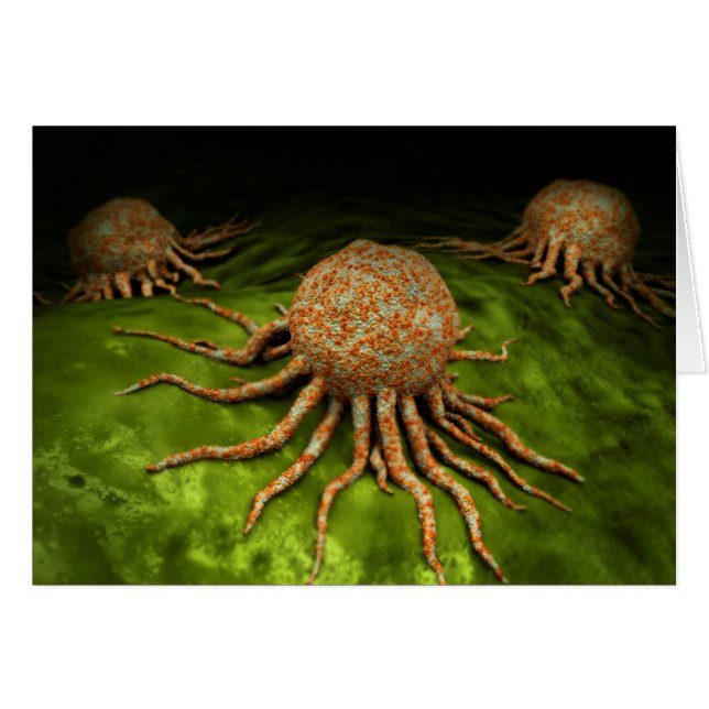 Microscopisch Uitzicht van het kankervirus (Voorkant Horizontaal)