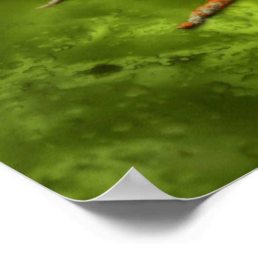 Microscopisch Uitzicht van het kankervirus Poster (Hoek)