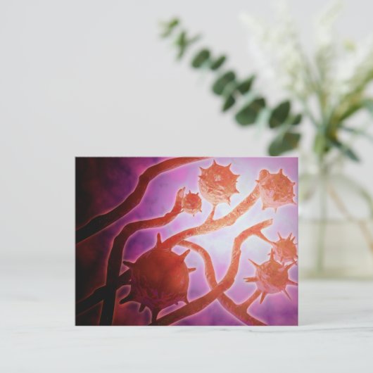 Microscopisch Uitzicht van histoplasmose Briefkaart (Staand voorkant)