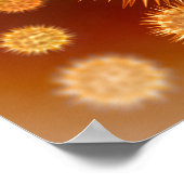 Microscopisch Uitzicht van kankercellen Poster (Hoek)