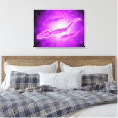 Microscopisch Uitzicht van mannetjespermcellen Canvas Afdruk (Insitu (Slaapkamer))