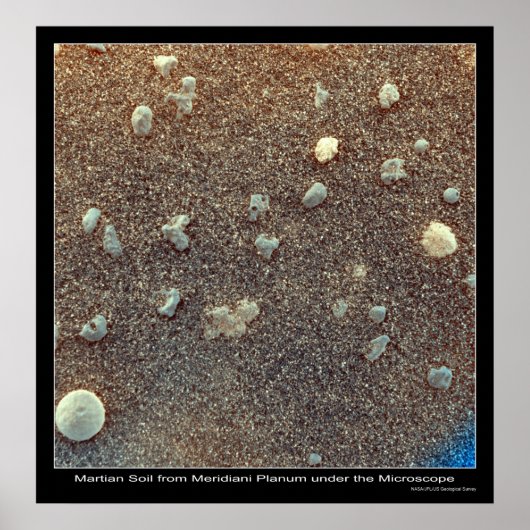 Microscopisch Uitzicht van Martian Soil Poster (Voorkant)