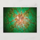 Microscopisch Uitzicht van meervoudige zenuwcellen Briefkaart (Voorkant)