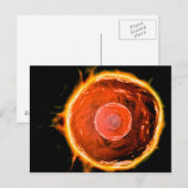 Microscopisch Uitzicht van menselijke B-cellen 3 Briefkaart (Voorkant / Achterkant)