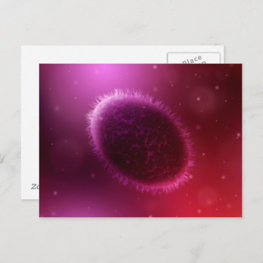 Microscopisch Uitzicht van monster 1 Briefkaart (Voorkant / Achterkant)