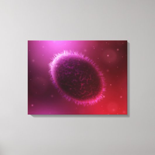 Microscopisch Uitzicht van monster 1 Canvas Afdruk (Voorkant)