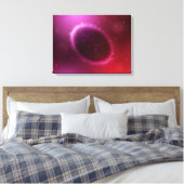 Microscopisch Uitzicht van monster 1 Canvas Afdruk (Insitu (Slaapkamer))