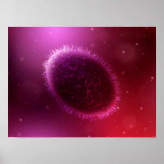 Microscopisch Uitzicht van monster 1 Poster (Voorkant)