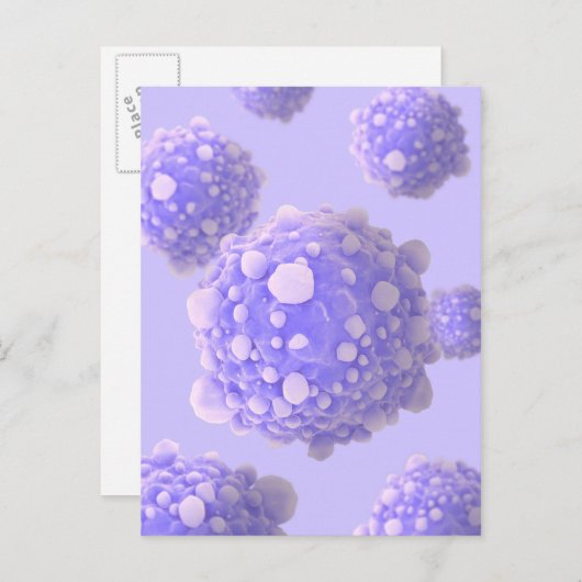 Microscopisch Uitzicht van pancreaskankercellen 1 Briefkaart (Voorkant / Achterkant)