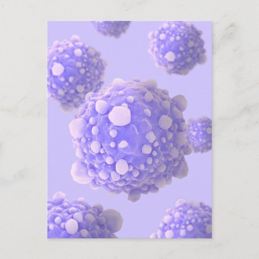 Microscopisch Uitzicht van pancreaskankercellen 1 Briefkaart (Voorkant)