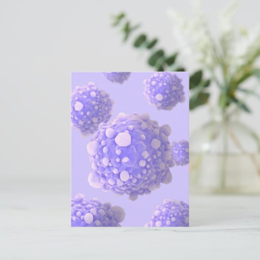 Microscopisch Uitzicht van pancreaskankercellen 1 Briefkaart (Staand voorkant)