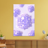 Microscopisch Uitzicht van pancreaskankercellen 1 Canvas Afdruk (Insitu (Woonkamer))