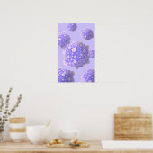 Microscopisch Uitzicht van pancreaskankercellen 1 Poster (Keuken)