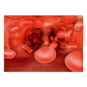 Microscopisch Uitzicht van rode bloedcellen die st