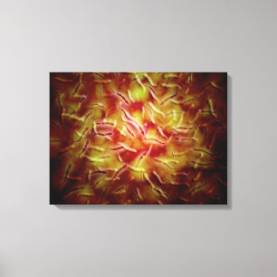 Microscopisch Uitzicht van Sperm Canvas Afdruk