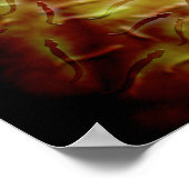 Microscopisch Uitzicht van Sperm Poster (Hoek)