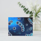 Microscopisch Uitzicht van Streptococcus 2 Briefkaart (Staand voorkant)