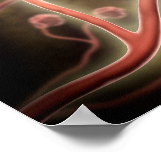 Microscopisch Uitzicht van tachybotrys Chartarum Poster (Hoek)