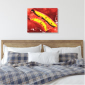 Microscopisch Uitzicht van vetplak in de slagader Canvas Afdruk (Insitu (Slaapkamer))