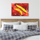 Microscopisch Uitzicht van vetplak in de slagader Canvas Afdruk (Insitu (Slaapkamer))