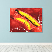 Microscopisch Uitzicht van vetplak in de slagader Canvas Afdruk (Insitu (Houten vloer))