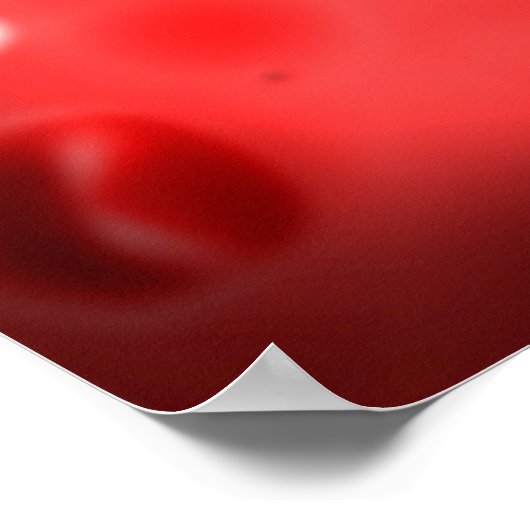 Microscopisch Uitzicht van witte bloedcellen Poster (Hoek)