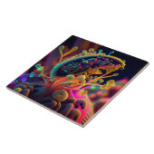 Microscopische Art Tegel Tegeltje (Zijkant)