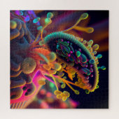 Microscopische kunstpuzzle legpuzzel (Horizontaal)