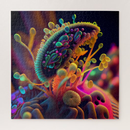 Microscopische kunstpuzzle legpuzzel (Verticaal)