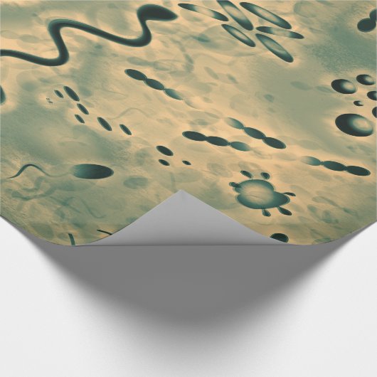 Microscopische microben cadeaupapier (Hoek)