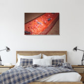 Microscopische weergave van een bloedinfectie canvas afdruk (Insitu (Slaapkamer))